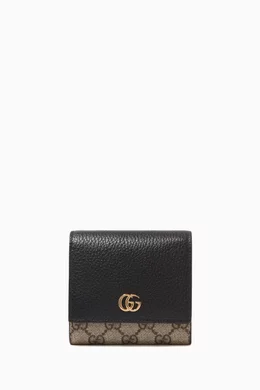 Buy Gucci Black Petite Marmont Wallet in Leather GG Supreme Canvas For Women Online Ounass UAE