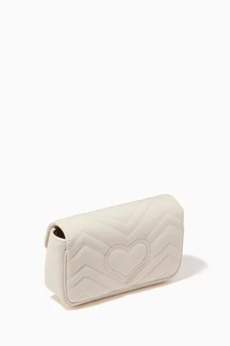 Buy Gucci White Super Mini GG Marmont Bag in Matelasse Leather For Women Online Ounass UAE