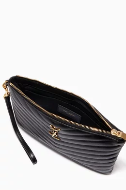 Monogram a5 pouch in matelassé leather outlet