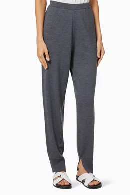 Buy Theory Grey Merino Wool Jogging Pants For Women Online Ounass UAE