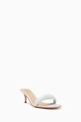 Buy Gianvito Rossi White Bijoux Mules 55 in Nappa For Women Online Ounass UAE