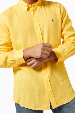 Yellow polo dress shirt new arrivals