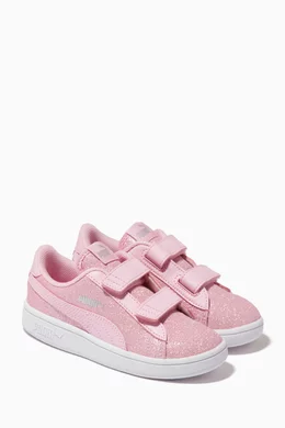 Puma pink glitter sneakers top