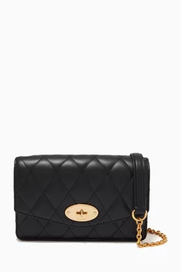 Mulberry quilted darley black top