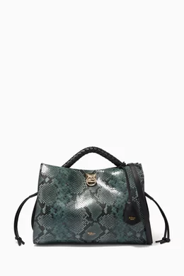 Buy Mulberry Green Iris Tote Bag in Python Printed Leather For Women Online Ounass UAE