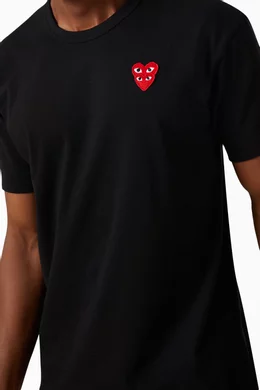 Buy Comme des Garçons PLAY Black Heart Logo Cotton T-shirt For Men