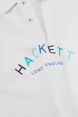 Buy Hackett London White Mr. Classic Polo Shirt For Boys Online Ounass UAE