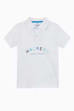 Buy Hackett London White Mr. Classic Polo Shirt For Boys Online Ounass UAE