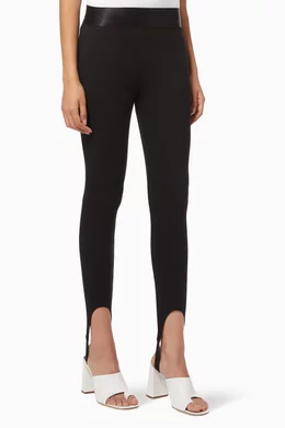 Buy The Range Black Stirrup Pants in Tencel For Women Online Ounass UAE