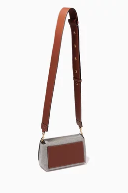 Buy Burberry Black Hackberry Horseferry Print Crossbody Bag in Leather and Canvas For Women Online Ounass UAE