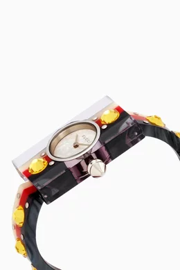 Buy Gucci Multicolour Vintage Web Quartz Watch 24mm For Women Online Ounass UAE