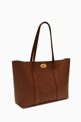 Buy Mulberry Brown Bayswater Tote Bag in Small Classic Grain Leather For Women Online Ounass UAE