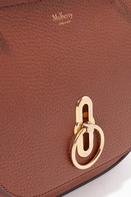 Buy Mulberry Brown Small Amberley Satchel Bag in Small Classic Grain Leather For Women Online Ounass UAE