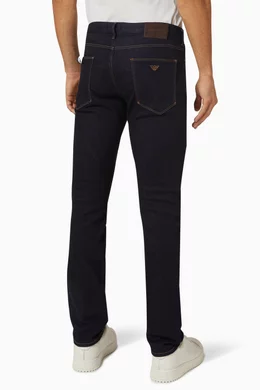 Buy Emporio Armani Blue J06 Slim fit Jeans For Men Online Ounass UAE