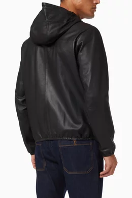 Emporio collezione men's leather jacket best sale