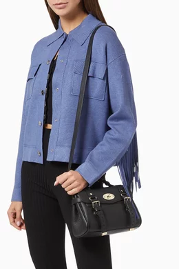 Buy Mulberry Black Mini Alexa Satchel Bag in Small Classic Grain Leather For Women Online Ounass UAE