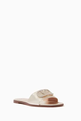 Valentino swarovski slides top