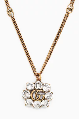 Gucci necklace double g hot sale