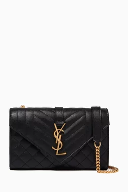 Ysl black and gold bag hotsell