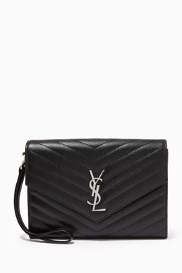 Buy SAINT LAURENT Black Cassandre Clutch in Matelasse Leather For Women Online Ounass UAE
