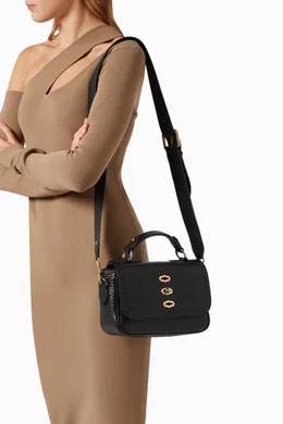 Buy Mulberry Color Small Bryn Satchel Bag in Shiny Pebbled Grain For Women Online Ounass UAE