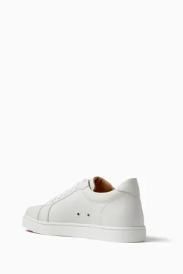 Buy Christian Louboutin White Vieira Low Top Sneakers in Leather For Women Online Ounass UAE