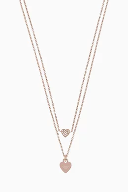 Emporio armani rose gold necklace store