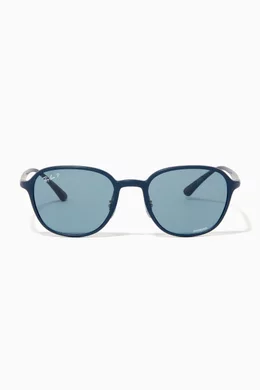 Buy Ray Ban Blue RB4341 Chromance Sunglasses in Acetate For Men Online Ounass UAE