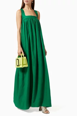 Buy Oroton Green Sun Dress in Cotton For Women Online | Ounass UAE