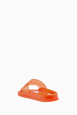 Gucci rubber slides orange hotsell