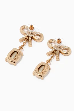 Oscar de la renta bow earrings clearance