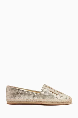 Tory burch gold espadrilles outlet