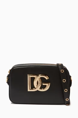 Buy Dolce & Gabbana Black DG Millennials Crossbody Bag in Calfskin