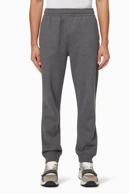 Buy Burberry Grey Stephan Check Panel Joggers in Melange For Men Online Ounass UAE