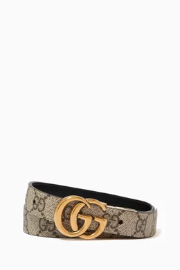 Gucci supreme reversible belt top