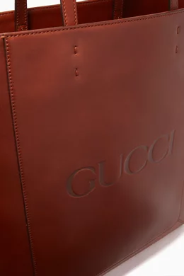 Gucci xl leather tote sales