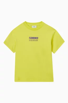 Yellow fendi t shirt outlet
