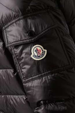 Buy Moncler Black Agay Jacket in Matte Longue Saison Nylon For Men Online Ounass UAE