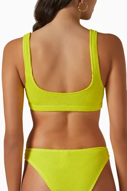 Yellow scoop bikini top 2025