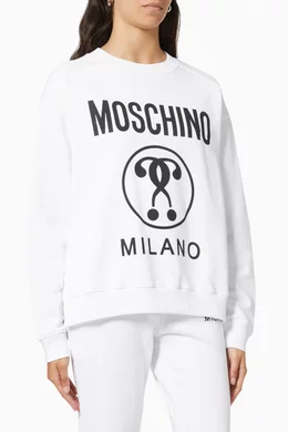 Moschino question mark sweatshirt top