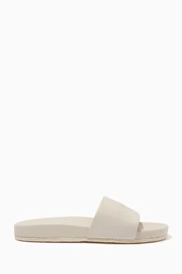 Buy Coach White Alexis Slides in Leather For Women Online Ounass UAE