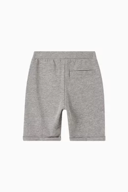 Buy Name It Grey Jirg Long Sweat Shorts in Unbrushed Fleece For Kids Online Ounass UAE