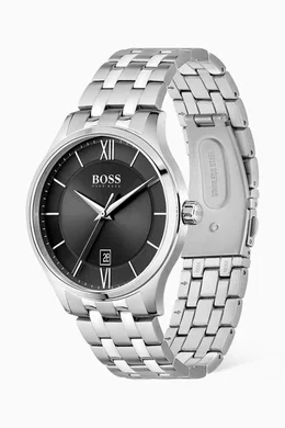 Buy BOSS Silver Elite Quartz Watch 41mm For Women Online Ounass UAE