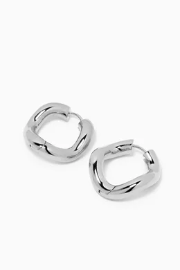 Buy Charlotte Chesnais Silver Petit Wave Earrings in Sterling 