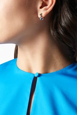 Buy Charlotte Chesnais Silver Petit Wave Earrings in Sterling