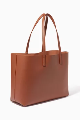 Buy SAINT LAURENT Brown E W Shopping Bag in Leather For Women Online Ounass UAE