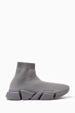 Buy Balenciaga Grey Speed Sneakers in Technical Knit For Men