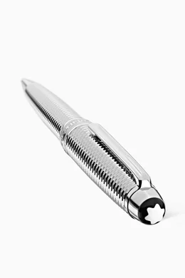 Buy Montblanc Silver Meisterstuck Geometry Solitaire Midsize Ballpoint Pen For UNISEX Online Ounass UAE