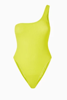Buy Good American Yellow Always Fits One Shoulder Swimsuit For Women Online Ounass UAE