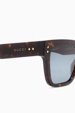 Gucci polarized square acetate sunglasses shop